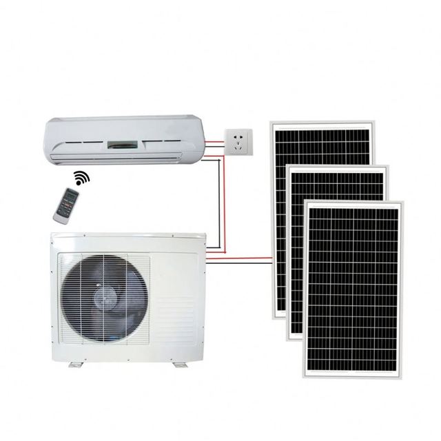 Hybrid Solar Powered Household Air Conditioner 9000-24000 BTU Cooling Variable Speed Control