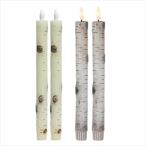 <span class=keywords><strong>Bougie</strong></span> LED sans flamme, haute, jaune, à motif personnalisé, scintillante, effet vacillant, en forme de bâton, pour dîner, en cire fine, avec télécommande - Product Image 3