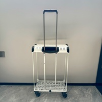 JX8073 Cadre télescopique en aluminium de 20 "24" 28 "Chariot à 4 roues en métal avec poignée de valise pour sacs d'école