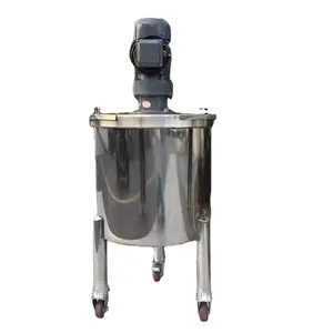 removable wheels 316 stainless steel Liquid mixing tank price professional mixer Agitator