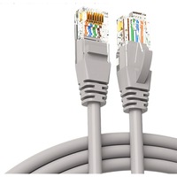 Câble Ethernet Cat5e LLHY 100% Cuivre Pur RJ45 Cordon de Raccordement UTP pour Routeur, Commutateur, PC, Boîtier TV Gris - Options 1m, 3m, 5m