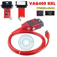 NEUES VAG 409.1 KKL 409 FTDI FT232RL Real 9241A K-Line OBD 2 OBD2 Auto-Diagnosegerät Schnittstellenkabel für VW/Audi/Skoda/Seat