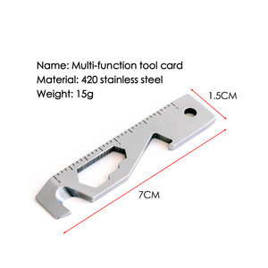 <span class=keywords><strong>Herramienta</strong></span> de bolsillo para acampada, miniherramienta <span class=keywords><strong>multiusos</strong></span>, artículos al aire libre de clase superior para acampar - Product Image 5