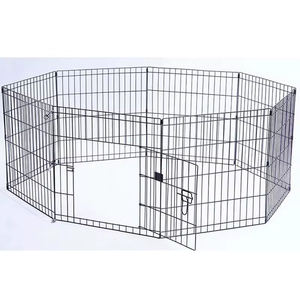 Joysing DIY büyük Pet köpek kafesi köpek taşınabilir Metal tel çit açık ve kapalı oyun parkı ve <span class=keywords><strong>Run</strong></span> yavru çit kulübesi - Product Image 5