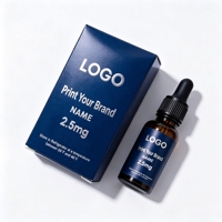 Ensemble d'emballages pour flacons individuels, autocollants personnalisés avec logo, étiquettes adhésives pour flacons cosmétiques en verre de 3 ml et 10 ml, insert en plastique transparent.