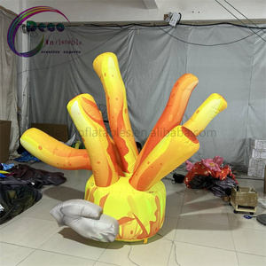 <span class=keywords><strong>Inflatable</strong></span> bioluminescent tảo bóng khổng lồ LED-Lit <span class=keywords><strong>Inflatable</strong></span> trang phục sự kiện mô hình Air Blower Chất liệu biển - Product Image 4