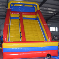 Château gonflable durable en PVC écologique avec toboggan et trampoline, capacité de 20 enfants, pour usage commercial
