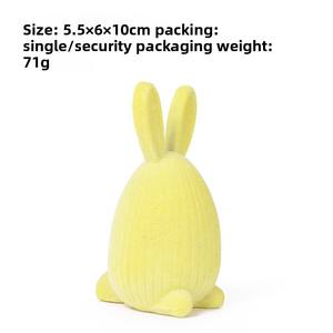 Ornements de lapin et d'œuf de Pâques floqués style Ins pour les fêtes et la décoration de table - Product Image 6