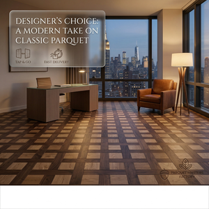 <span class=keywords><strong>Parquet</strong></span> en chêne blanc contrecollé, design moderne, flottant avec installation par clipsage, par la marque Mansion Weave. - Product Image 2