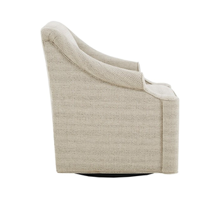 Fauteuil pivotant moderne capitonné - Tissu doux pour la maison, le bureau et le salon - Product Image 2