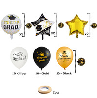 Ballon de remise de diplôme 2026 « Vous l'avez fait ! » – Décorations et fournitures personnalisées pour fête de remise de diplôme