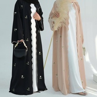 Vêtements islamiques Sharut, Turquie, Eid Ramadan, kimono modeste, robe abaya pour femmes musulmanes, broderie florale, Nida, Dubaï
