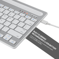 Meilleurs produits juillet 2024 clavier double canal Mini tablette ordinateur téléphone clavier Rechargeable sans fil BT clavier
