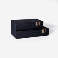 Nouveaux accessoires de maison modernes personnalisés boîtes de mariage de mariée organisateur de boîte en cuir décoratif