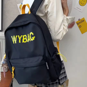 Customized Logo <b>Large</b>-Capacity Nylon <b>Backpack</b> Versatile Fashionable Student Schoolbag with Zipper Personalized for Students - Product Image 5