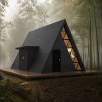 Maison préfabriquée de luxe en forme de A S500, solution clé en main de personnalisation pour entrepreneurs, pour logement en bord de canal ou en zone de villégiature