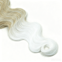 BELEZA 613 #   100g 24 inci Rambut Sintetis Model Keriting Body Wave Bundel Ombre Cokelat Pirang Gaya Rambut Alami Ekstensi Kepang