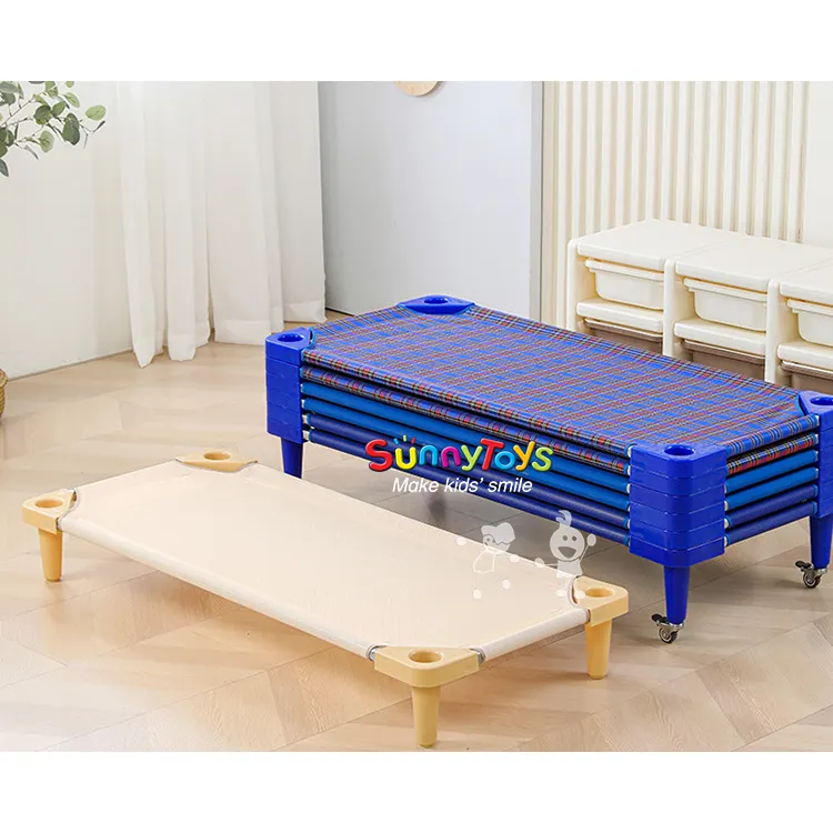 Anak-anak bermain peralatan bermain daycare cot furniture set untuk anak-anak