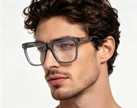 Lunettes optiques en acétate haut de gamme pour hommes, OEM/ODM, confortables, anti-lumière bleue, montures de lunettes pour un usage quotidien, personnalisation