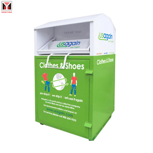 Vente en gros d'usine de bacs de collecte de vêtements et de chaussures en métal, bacs de recyclage de livres en acier pour la rue, <span class=keywords><strong>à</strong></span> <span class=keywords><strong>vendre</strong></span> - Product Image 1