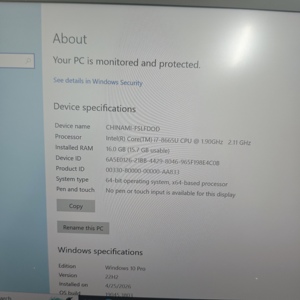 Ordinateurs portables d'occasion Lenovo <span class=keywords><strong>ThinkPad</strong></span> <span class=keywords><strong>X1</strong></span> <span class=keywords><strong>Carbon</strong></span> <span class=keywords><strong>Gen</strong></span> 7, processeur Intel Core i7 de 8e génération, 16 Go de RAM, 256 Go de SSD, prix bas, 14 pouces, ultra-fin - Product Image 4