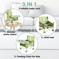 Chaise haute pliable pour bébé Prodigy CF002, double couche plaquée, sûre et sécurisée, chaise d'alimentation pour nourrissons, extérieur ou intérieur