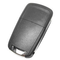 Carcasa de Repuesto para Llave de Coche, 4 Botones, Tipo Flip, con Hoja HU100, Llave Virgen, Estuche para Llave, Repuesto de Llave