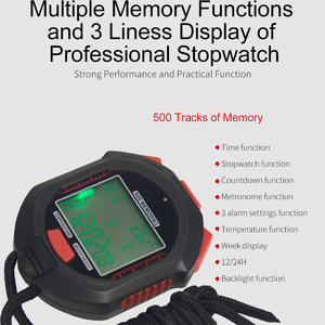 EMAF Đa Chức Năng MAX 500 Kỷ Niệm Sportwatch Đèn Nền Chronograph Nước Chống Lại Huấn Luyện Viên Không Thấm Nước Thời Gian Đồng Hồ Bấm Giờ Hẹn Giờ - Product Image 2