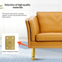 Bohrfreie Verstellbare Stahl-Möbelfüße im Modernen Minimalistischen Design für Schränke, TV-Ständer, Betten, Tische, Sofas und Couchtische