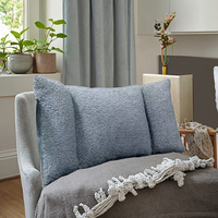 Coussin lombaire et de siège en polaire Teddy à 3 segments Fonction de soutien du dos de la chaise de bureau Oreillers et positionneurs
