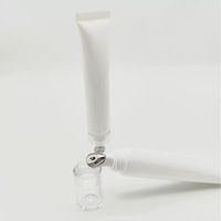 Tube vide 15G pour brillant à lèvres et crème contour des yeux avec tête de massage et bouchon à vis, emballage personnalisé OEM avec impression de logo