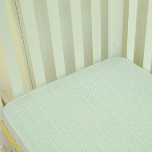 Sábanas Ajustables para Cuna 100% Algodón, Estilo Liso, Patrón Animal, Ropa de Cama para Cuna de Bebé, Técnica de Tejido - Product Image 6