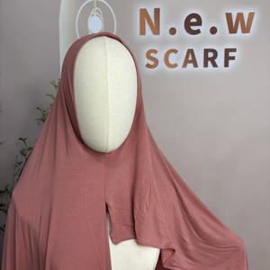 Nouveau Hijab Musulman en Jersey de Bambou Uni, Respirant, Écologique, pour Sports de Plein Air, Quatre Saisons - Product Image 5
