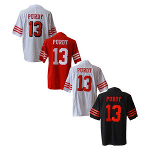 Maglie da Football Americano all'Ingrosso, Cucite, 13 Brock Purdy, 23 Christian McCaffrey, 1 <span class=keywords><strong>Ricky</strong></span> Pearsall, 97 Nick Bosa - Product Image 3