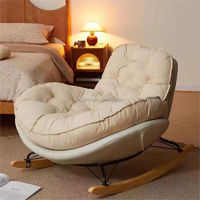 Fauteuil de Salon Confortable à Bascule, Design Européen, Fauteuil Inclinable Relax, Canapé Simple pour Salon, Prix de Gros