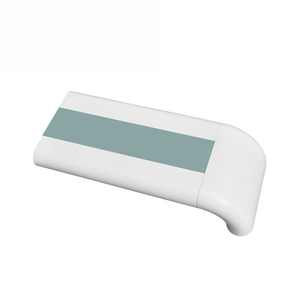 Embout de main courante mural en PVC, design minimaliste, finition blanche, composant de balustrade - Product Image 2