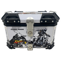 Top case arrière de moto en aluminium étanche pour longs trajets
