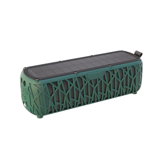 Portable Solar Outdoor for Speaker Power Bank Wireless Charger Flashlight 15+ Hours Playtime for Computer Cycling