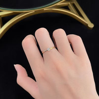 Minimalistischer Sternstrahl Ovaler Schliff Frischer Einfacher 4-Krappen Ovaler 18K Gelbgold Labor-Gezüchteter Diamant Verlobungsringe für Frauen Diamantring