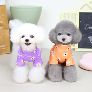 Desain Daisy hewan peliharaan Musim Dingin Jumper anjing hoodies bunga pakaian hewan peliharaan mewah jumlah besar pakaian anjing Bulldog - Product Image 3