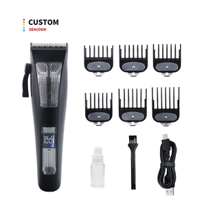Kit de Barbería Altamente Recomendado, Cortadora de Pelo Eléctrica Profesional Inalámbrica para Hombre - Product Image 1