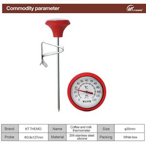Aço inoxidável Dial Pocket Termômetro <span class=keywords><strong>Clip</strong></span> leitura instantânea Cozinhar Controle de temperatura para uso doméstico para Leite Café BBQ Cozinha - Product Image 2