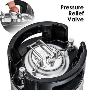 New <span class=keywords><strong>5</strong></span> <span class=keywords><strong>Gallon</strong></span> Bóng Khóa Cornelius Keg Nhà Brew Keg Dự Thảo Brewer 19 Lít Cornelius Corny Thép Không Gỉ Kép Cao Su Xử Lý - Product Image 5