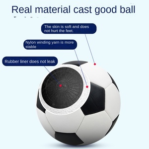 Balones <span class=keywords><strong>de</strong></span> Fútbol <span class=keywords><strong>de</strong></span> PVC Blanco y Negro al por Mayor, Modelo EC--AC--318 para Adultos, Estudiantes, Entrenamiento Escolar Primario y Secundario, Balones <span class=keywords><strong>de</strong></span> Competición - Product Image 3