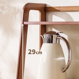 Walnut Wood Tea Rack Double Layer Storage <b>Shelf</b> For Teapots And Coffee Accessories <b>Desktop</b> Organizer - Product Image 4