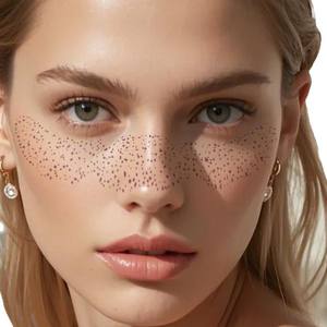 Pegatina de maquillaje de pecas plateadas al por mayor, tatuaje de <span class=keywords><strong>cara</strong></span> de amor, diseño sin bordes, papel impermeable <span class=keywords><strong>para</strong></span> cuerpo, blanco <span class=keywords><strong>para</strong></span> <span class=keywords><strong>Amazon</strong></span>, venta al por mayor, 2017 - Product Image 1