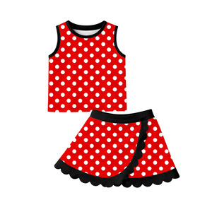 Preventa al por mayor: Conjunto de yoga de 2 piezas con diseño de dibujos animados para niñas, estilo boutique, cómodo, para verano, tenis, ropa deportiva de fábrica, MOQ 5 - Product Image 3
