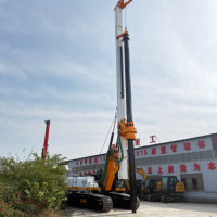 Marteau piqueur de pieux de 60 m de profondeur DR-220 - Équipement de forage sur chenilles avec moteur Cummins pour travaux de pieutage