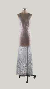 Vestido de noche de las mujeres Vestido de fiesta dorado Bling Sirena Lentejuelas Señoras Vestidos de desgaste formal - Product Image 6