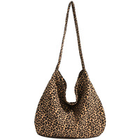 Vente chaude imprimé léopard Floral toile sac fourre-tout fermeture ouverte décontracté marguerite Logo motif pour printemps été pour les étudiants filles